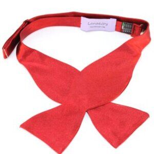 NEW Lanae Joy Silk Adjustable Bow Tie Bowtie / Red / Privat…